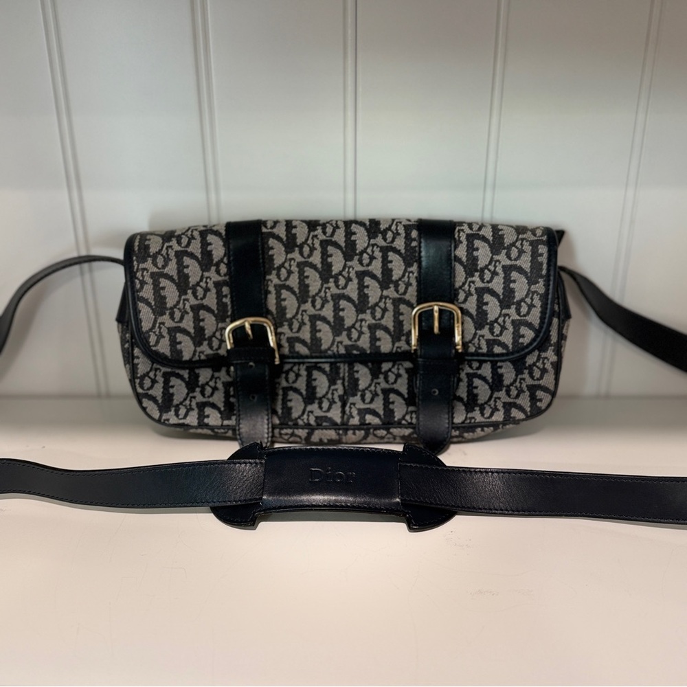 Dior Trotter Oblique Black Messenger Bag (01RU 0043)